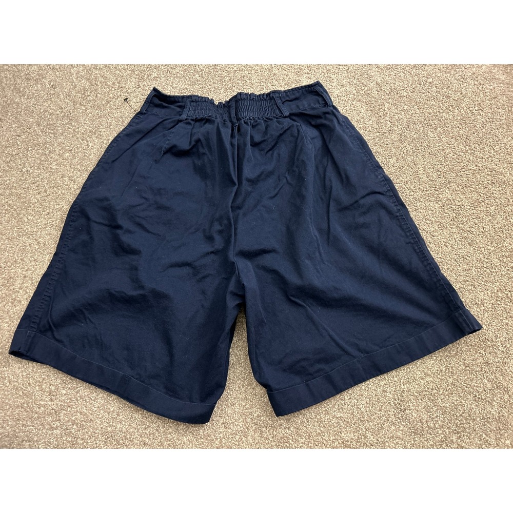 Jacque & KoKo Shorts Womens‎ 16 Navy Blue Excellent High Waist Cotton Bermuda - Picture 7 of 7